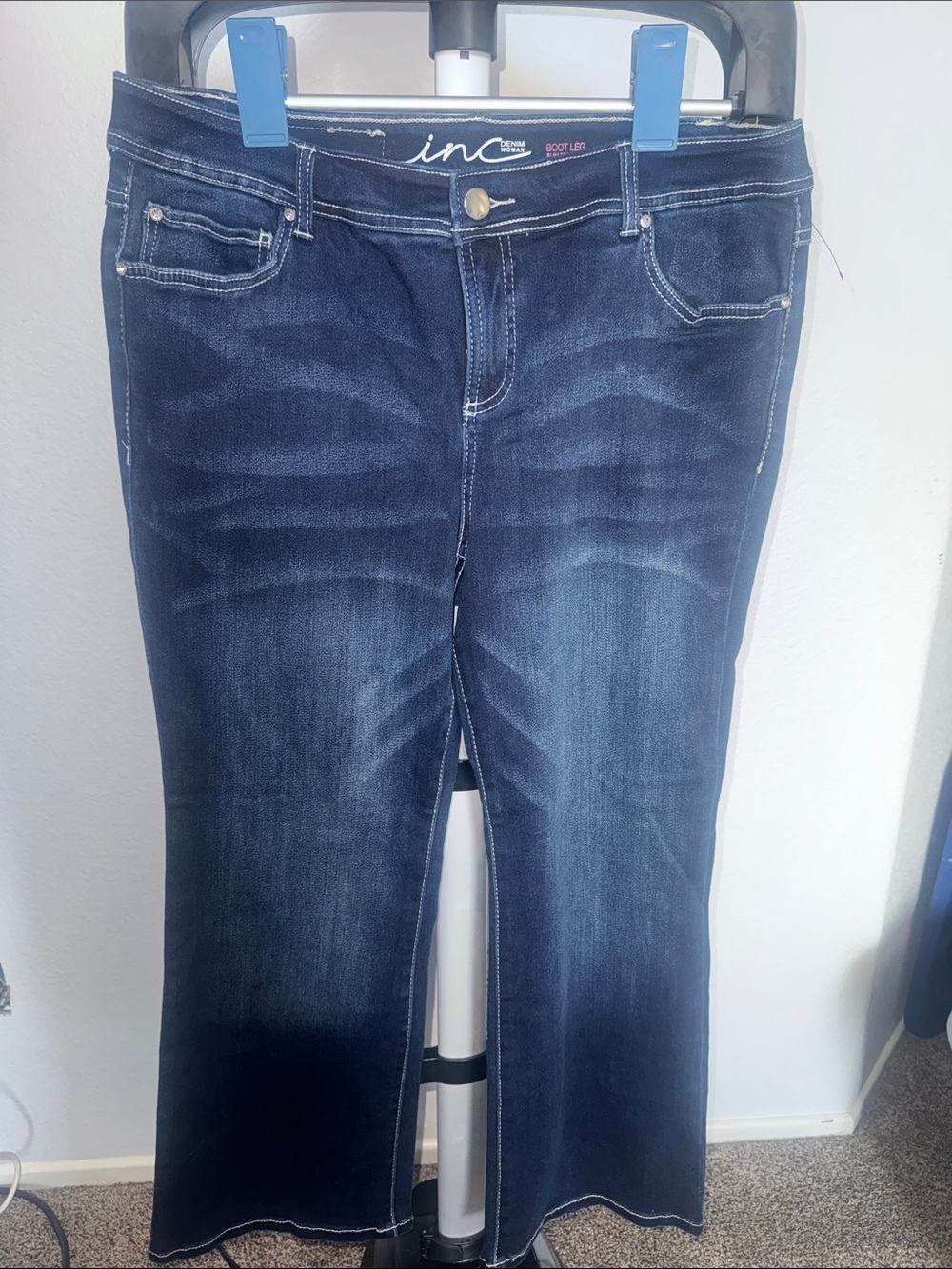 INC International Concepts Indigo Bootcut Jeans